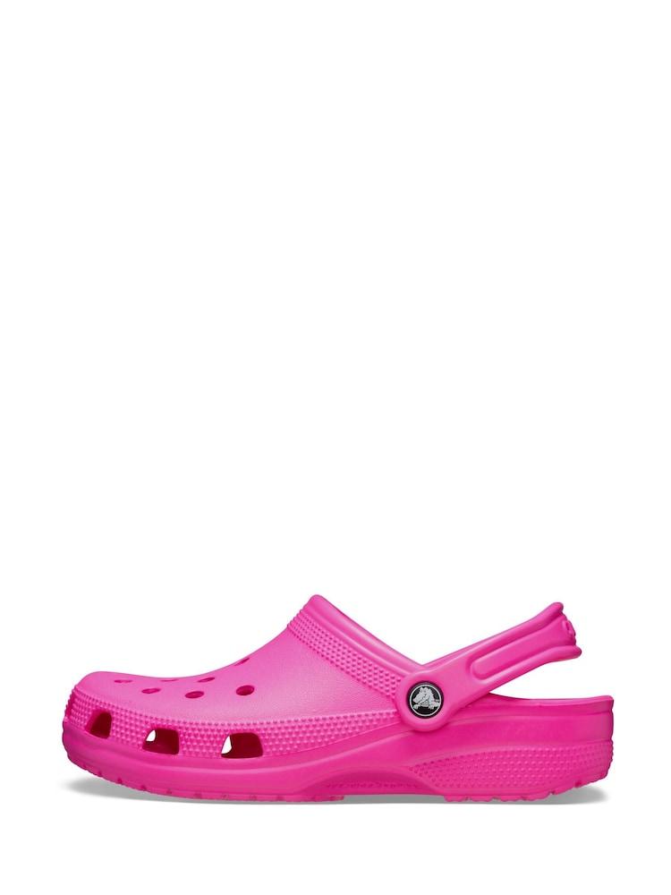 Crocs Hot Pink Adults Classic Clogs - Image 5 of 7