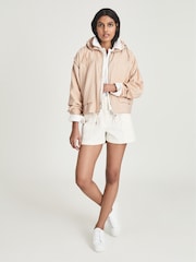 Reiss Pink Tomy Lightweight Bomber Jacket - Image 4 of 5