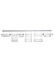 Hahn Chrome Metro Chrome Wall Rail Mill Caddy - Image 4 of 4