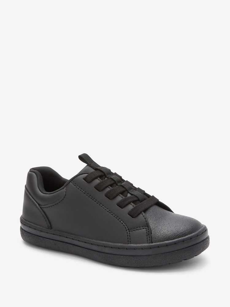Schwarz - Schnürschuhe aus Leder für die Schule - Bild 2 von 5 Schwarz - Schnürschuhe aus Leder für die Schule - Bild 2 von 5