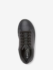 Schwarz - Schnürschuhe aus Leder für die Schule - Bild 4 von 5