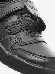 Black Strap Touch Fasten Wide Fit (G) Double Strap Touch Fastening School Trainers - Image 10 of 10