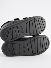 Black Strap Touch Fasten Extra Wide Fit (H) Double Strap Touch Fastening School Trainers - Image 6 of 6