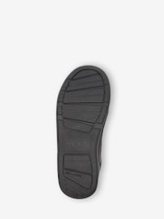 Black Wide Fit (G) Lace-Up School Trainers - Image 6 of 10
