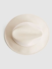 Reiss Ivory Wool Fedora Hat - Image 4 of 5