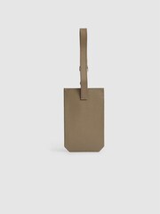 Reiss Clay Longford Leather Luggage Tag - Image 2 of 3