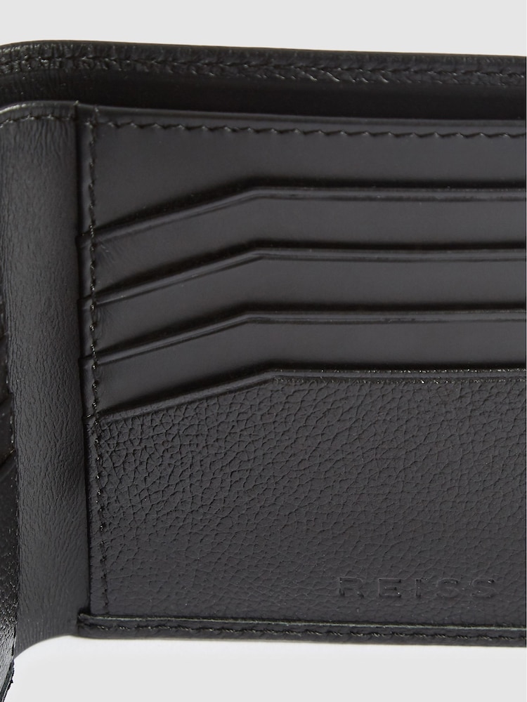 Reiss Black Cabot Leather Wallet - Image 3 of 3