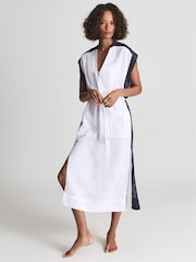 Reiss Ivory Asher Colourblock Kaftan - Image 1 of 5