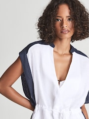 Reiss Ivory Asher Colourblock Kaftan - Image 4 of 5