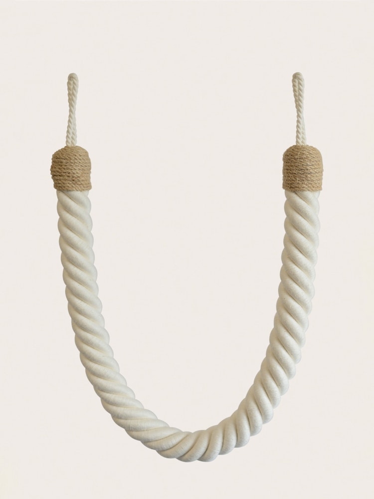 Laura Ashley Natural Rhiannon Rope Curtain Tieback - Image 2 of 3