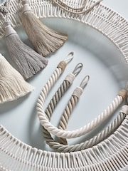 Laura Ashley Natural Rhiannon Rope Curtain Tieback - Image 3 of 3