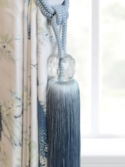 Laura Ashley Seaspray Loren Glass Tassel Curtain Tieback - Image 1 of 4