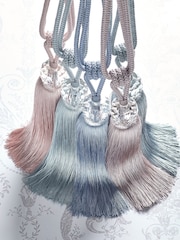 Laura Ashley Seaspray Loren Glass Tassel Curtain Tieback - Image 3 of 4