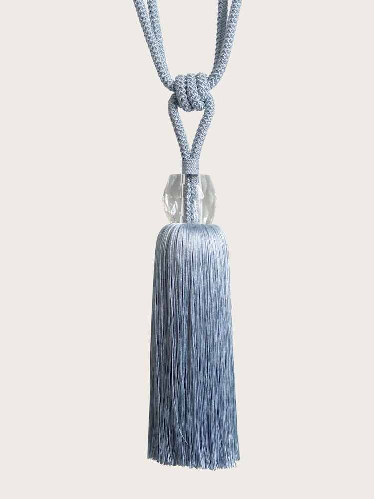 Laura Ashley Seaspray Loren Glass Tassel Curtain Tieback - Image 3 of 3 Laura Ashley Seaspray Loren Glass Tassel Curtain Tieback - Image 3 of 3