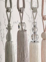 Laura Ashley Seaspray Loren Glass Tassel Curtain Tieback - Image 4 of 4