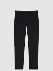 Reiss Black Modern Fit Travel Trousers - Image 2 of 4