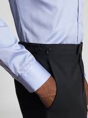 Reiss Black Modern Fit Travel Trousers - Image 4 of 4