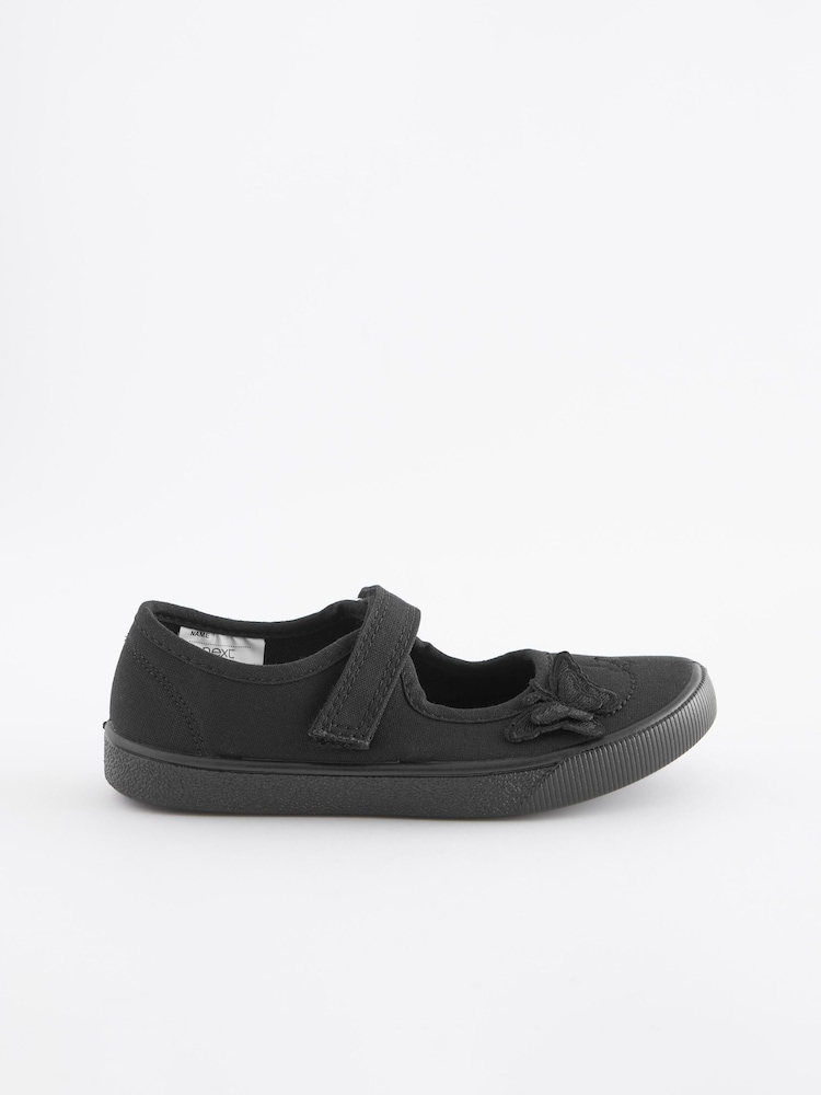 črna - Šolski čevlji Plimsoll z vezenino metulja - Slika 2 iz 11 črna - Šolski čevlji Plimsoll z vezenino metulja - Slika 2 iz 11