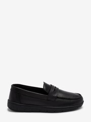 Schwarz - Schul-Pennyloafer aus Leder - Bild 1 von 4