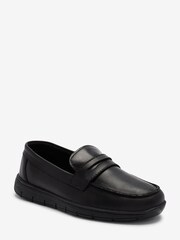 Schwarz - Schul-Pennyloafer aus Leder - Bild 2 von 4