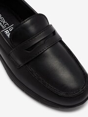 Schwarz - Schul-Pennyloafer aus Leder - Bild 4 von 4