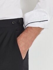 Camisa de corte slim de popelina elástica de algodón Kiana de Reiss - Imagen 4 de 7