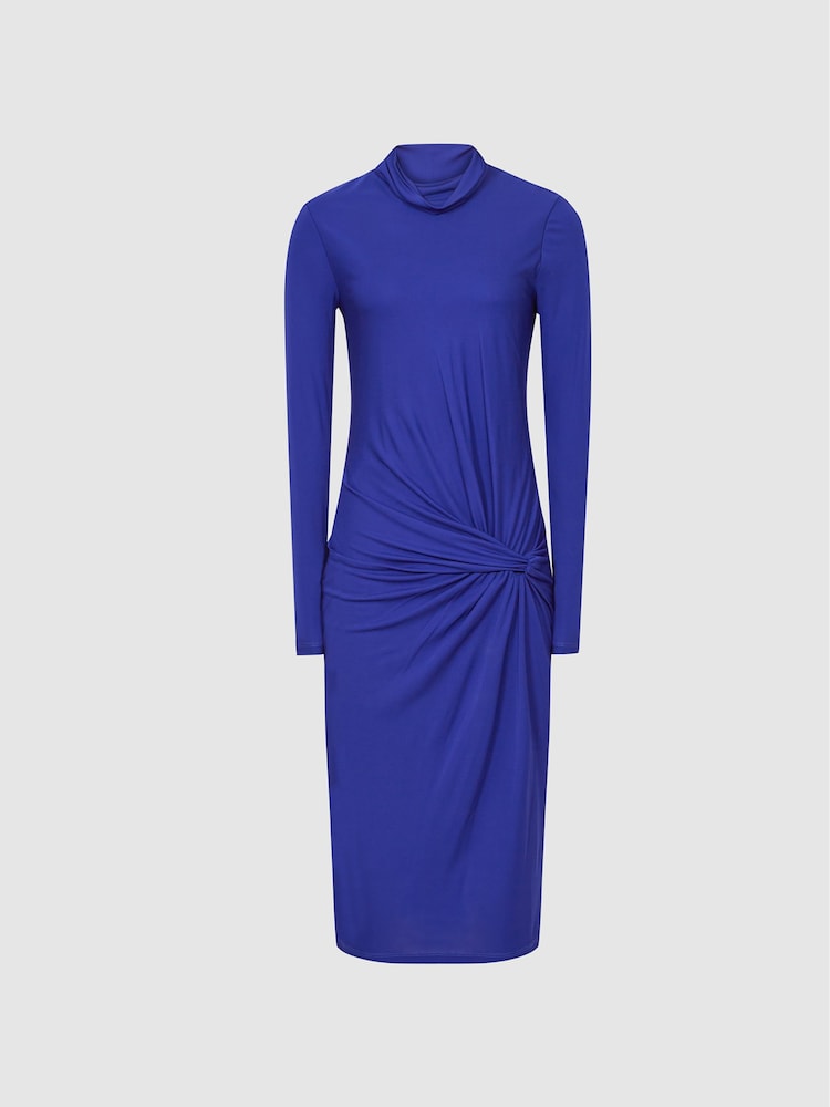Reiss Freya Kleid mit Knotendetail vorne - Bild 2 von 5
