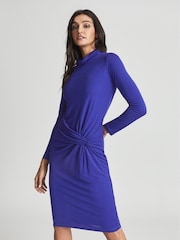 Reiss Freya Kleid mit Knotendetail vorne - Bild 3 von 5