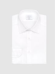 Reiss White Cotton Satin Stretch Slim Fit Shirt - Image 2 of 7