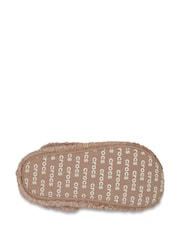 Crocs Brown Light Pink Classic Cozzzy Fleece Slippers - Image 5 of 7