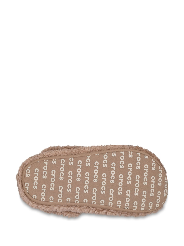 Ruskea - Crocs Light Vaaleanpunainen Classic Cozzzy Fleece Tossut - Image 5 of 7