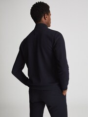 Reiss Navy Quilted Hybrid Jacket - Image 5 of 6