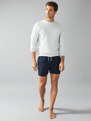 Reiss Navy Drawstring Swim Shorts - Image 7 of 7