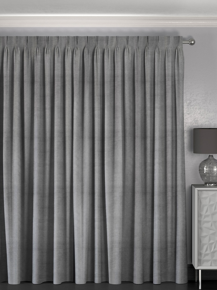 Grey Lazio Made To Measure Curtains - Image 2 of 8