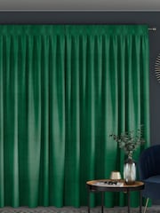 Emerald Green Lazio Made To Measure Curtains - Image 2 of 8