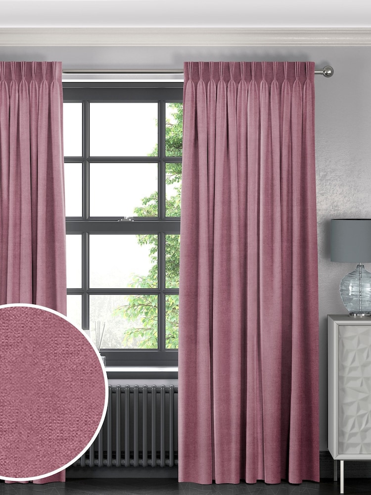 Pink Lazio Made To Measure Curtains - Image 1 of 8