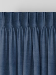 Indigo Blue Lazio Made To Measure Curtains - Image 5 of 8