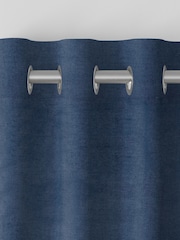 Indigo Blue Lazio Made To Measure Curtains - Image 7 of 8