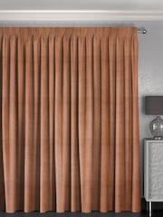 Apricot Orange Lazio Made To Measure Curtains - Image 2 of 8