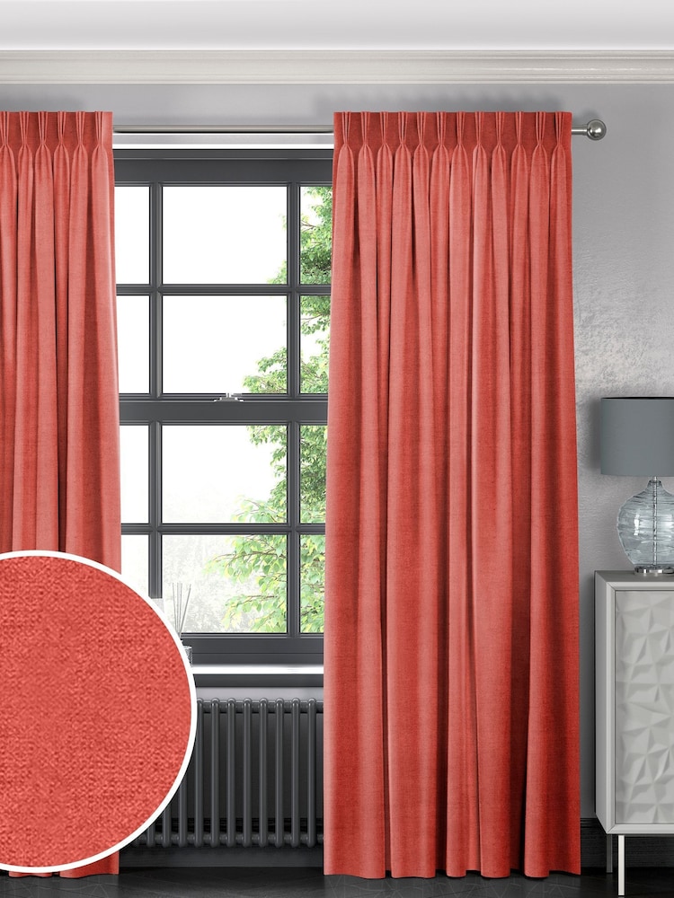 Orange Lazio Made To Measure Curtains - Image 1 of 8
