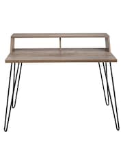 Koble Lime Wash Grey Bea Smart Compact Desk - Image 3 of 5