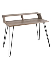 Koble Lime Wash Grey Bea Smart Compact Desk - Image 4 of 5
