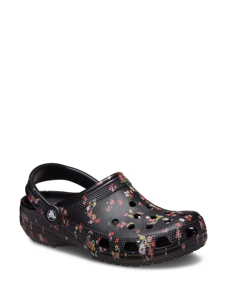 Crocs Floral Adults Classic Clogs - Image 3 of 5