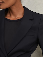 Reiss Navy Haisley Petite Single Breasted Suit Blazer - Image 4 of 8