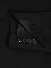 Reiss Black Haisley Petite Single Breasted Suit Blazer - Image 8 of 10