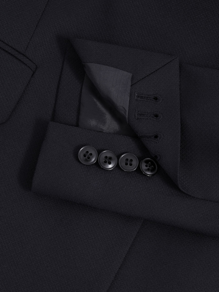 marine - de costumeReiss Haisley en laine à boutonnage simpleBlend Blazer - Image 6 of 7