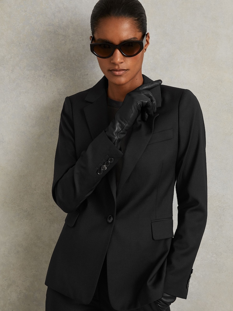 Noir - Reiss Haisley - Blazer de costume à boutonnage unique en laine mélangée - Image 3 of 10