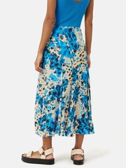 Jigsaw Blue Clouded Leopard Midi Skirt - Image 2 of 7