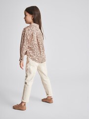 Reiss Pink Leah Jr Floral Print Top - Image 5 of 6