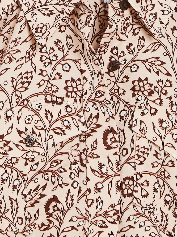 Reiss Pink Leah Jr Floral Print Top - Image 6 of 6